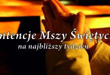 INTENCJE MSZALNE 17.06 – 23.06.2024