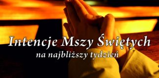 INTENCJE MSZALNE 16 – 22.05 2022 R.
