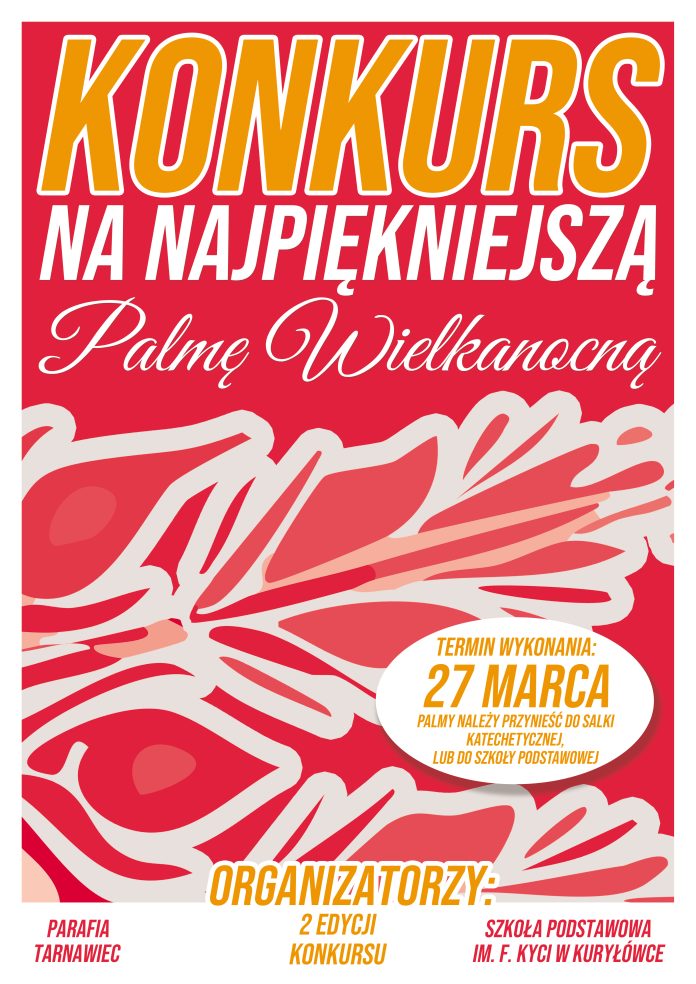 PLAKAT PALMA pomarańcz 2