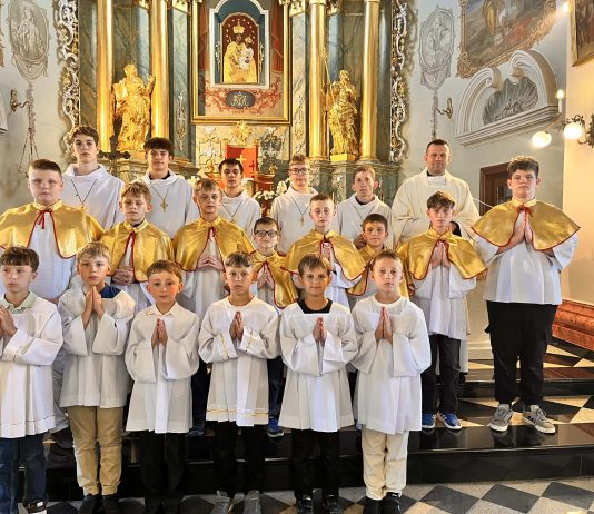 Zakończenie roku formacji Liturgicznej Służby Ołtarza