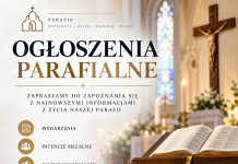 Ogłoszenia Parafialne – 23 Niedziela Zwykła – 06.09.2026 r.